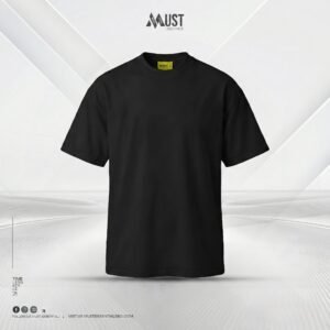 Premium Solid Drop Shoulder - (Black)