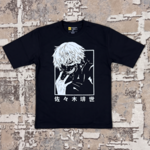 Premium Solid Drop Shoulder - (Black - Anime)