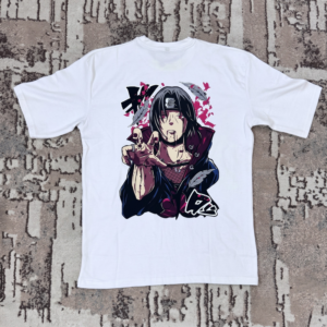 Premium Solid Drop Shoulder - (White - Anime)